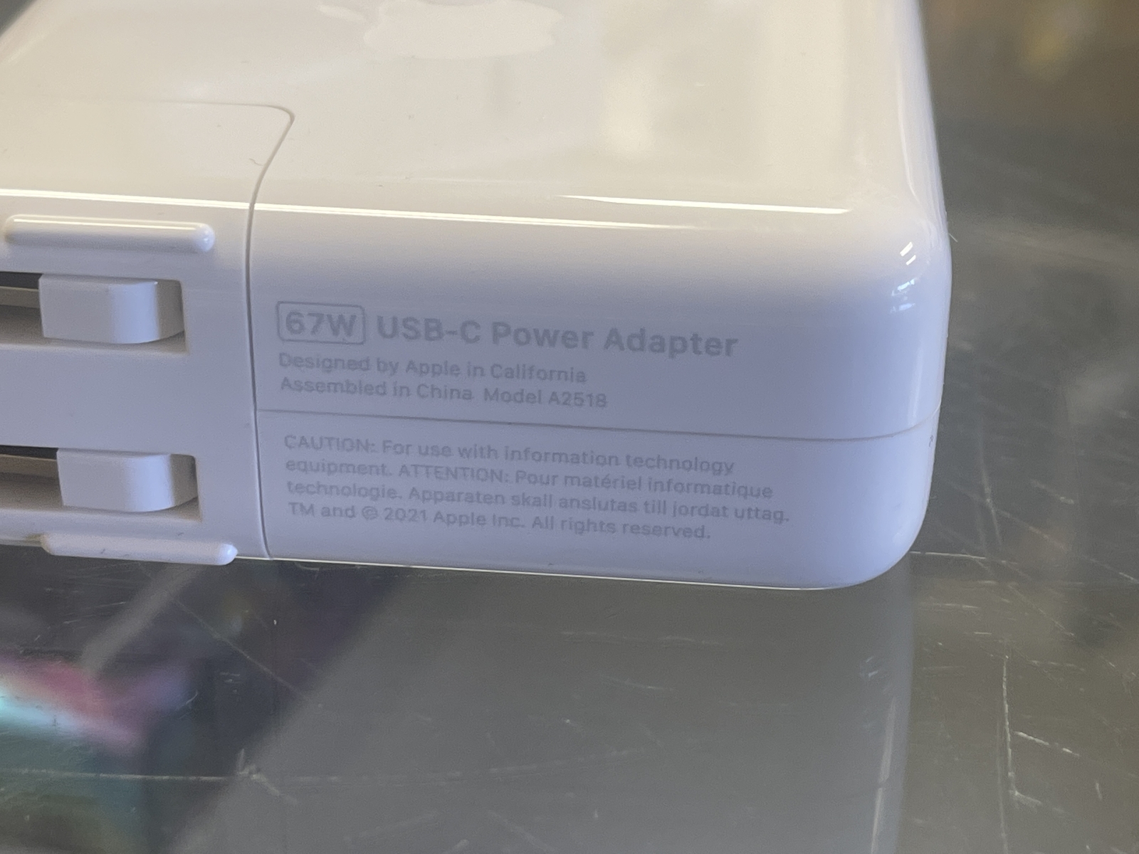 Genuine Apple 67W USB-C Power Adapter - A2518 MKU63AM/A New — photo 3