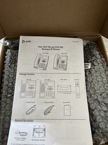 Polycom VVX 150 2-line Business IP Phone PY-2200-48812-025 Microban Treatment — photo 5