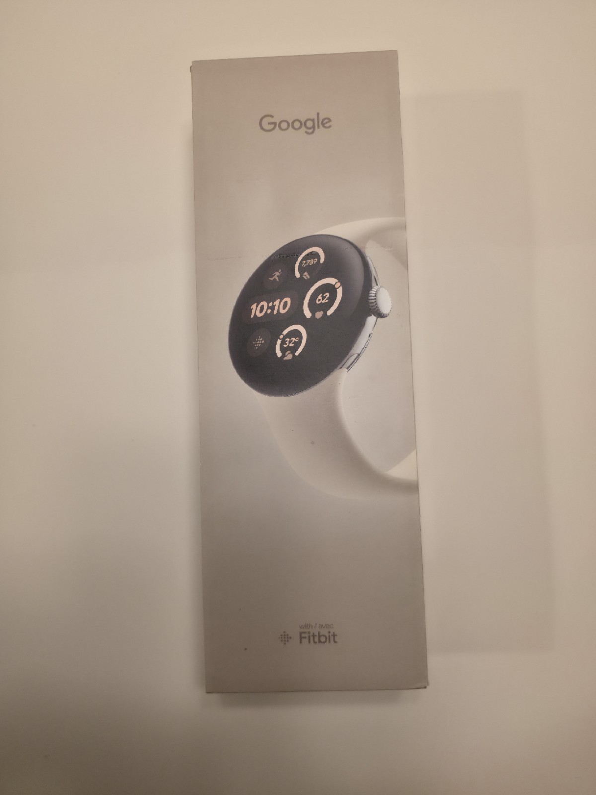 Google Pixel Watch 3 41mm Polished Silver Aluminum Porcelain Active Band Wi-Fi