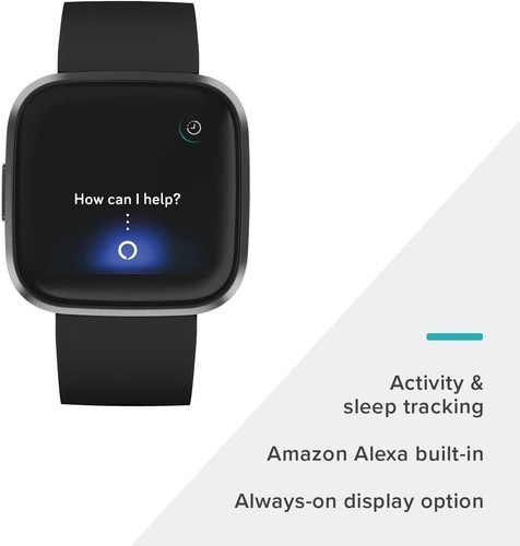 Fitbit Versa 2 Health & Fitness Smartwatch With Heart Rate Black — photo 3