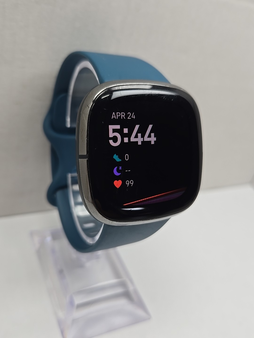 Fitbit Sense FB512 Smartwatch GPS ECG Heart Rate Activity Tracker No Charger — photo 3