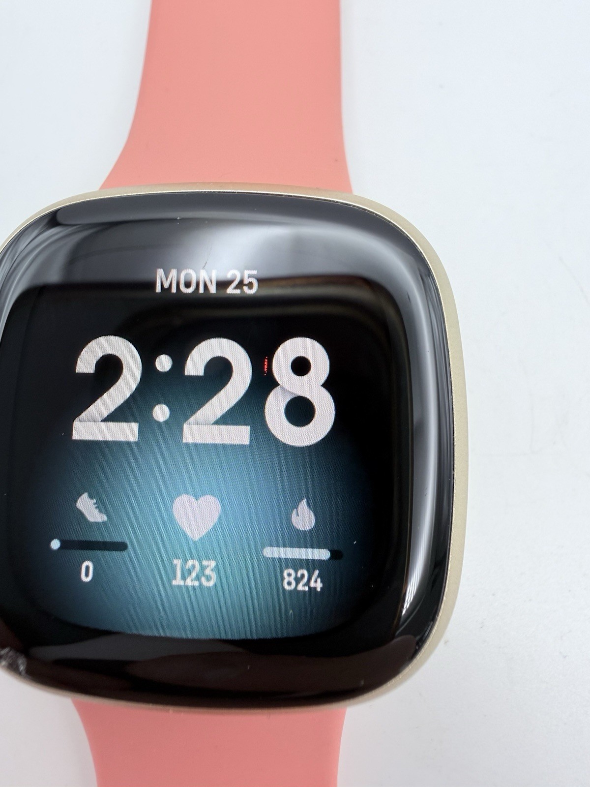 Fitbit - Versa 3 Health & Fitness Smartwatch - Soft Gold/Pink (READ DESCRIPTION) — photo 4