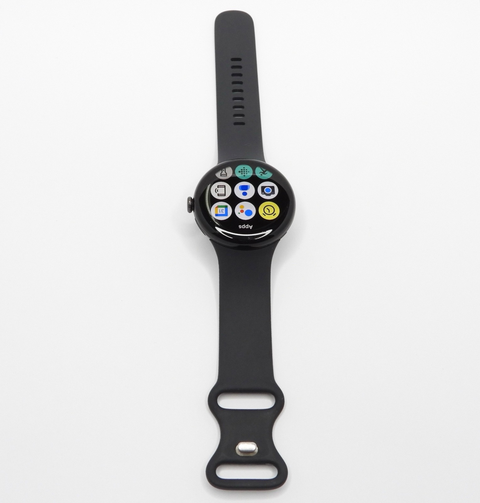 Google Pixel Watch 3 45mm Wi-Fi Aluminum Case Matte Black Small Obsidian Band — photo 3