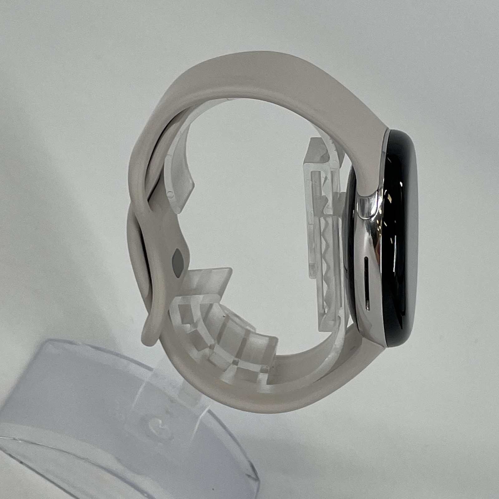 Google Pixel Watch 3 45mm Silver Aluminum W/ Porcelain Sport GPS — photo 4