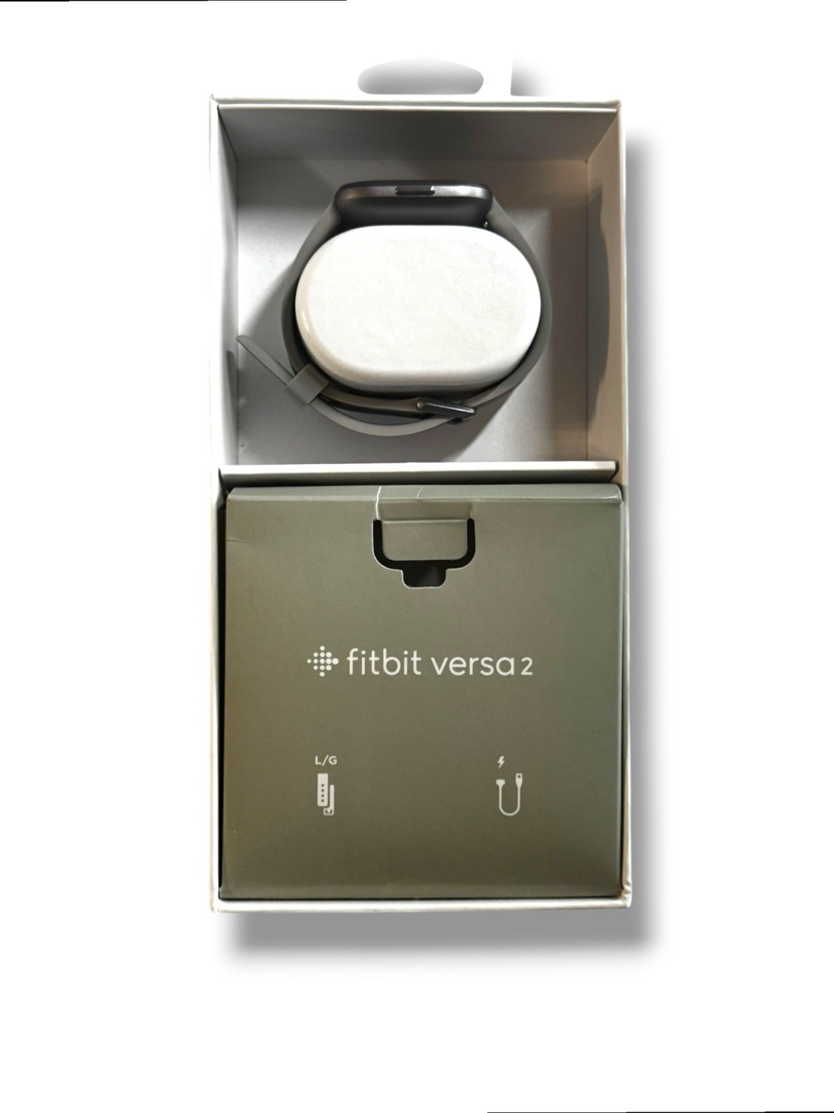 Fitbit Versa 2 Smartwatch Stone Mist Gray FB507GYSR Alexa Fitness — photo 4