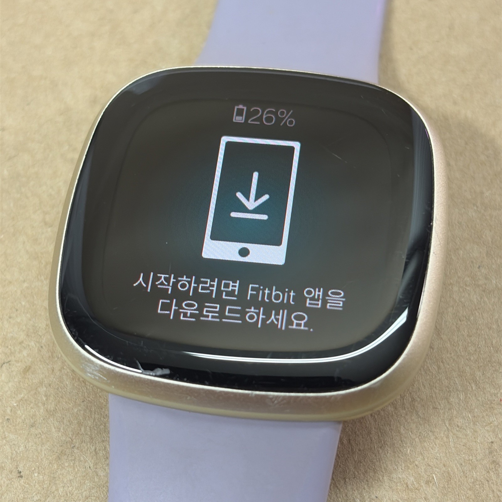 Fitbit Versa 3 Fitness Smartwatch FB511 Soft Gold Watch Only Tested Works — photo 3