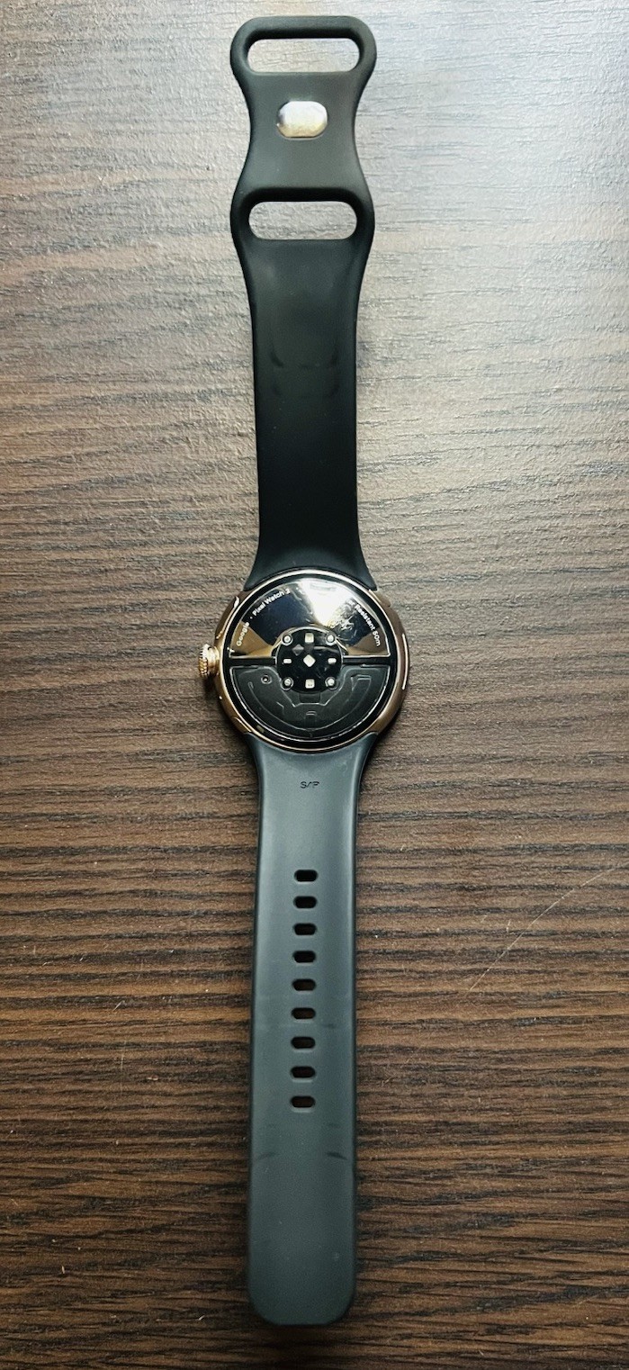 Google Pixel Watch 2 41mm Champagne Gold Case With Matte Black Strap — photo 2