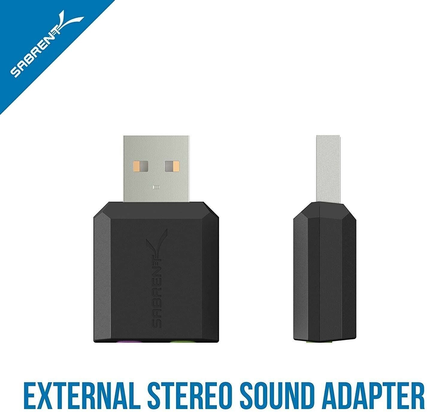 SABRENT USB External Stereo Sound Adapter For Windows & Mac  NEW AU-MMSA — photo 3