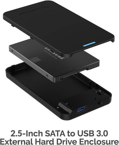 Sabrent USB 3.0 To 2.5 SATA SSD Hard Drive Enclosure Black EC-UASP — photo 3