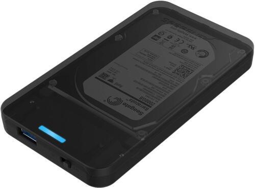 Sabrent USB 3.0 To 2.5 SATA SSD Hard Drive Enclosure Black EC-UASP — photo 4