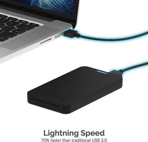 Sabrent USB 3.0 To 2.5 SATA SSD Hard Drive Enclosure Black EC-UASP — photo 5