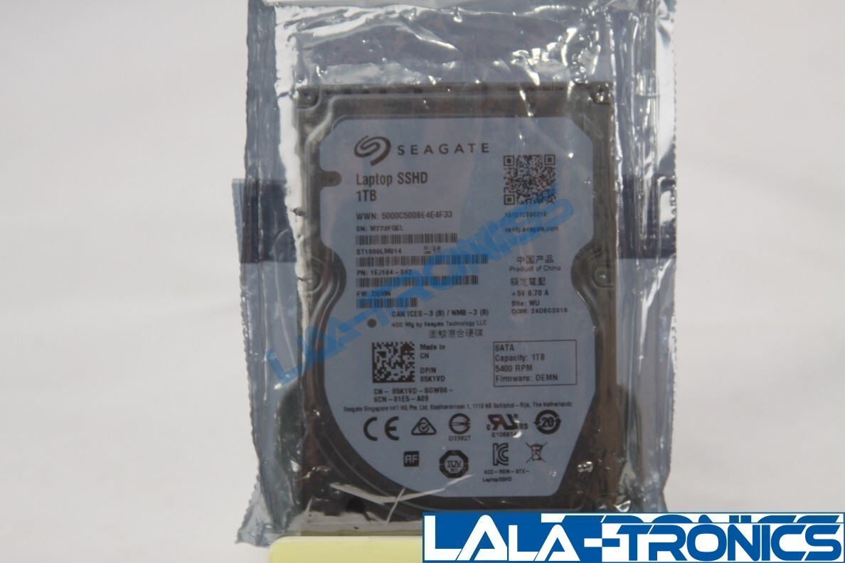 Seagate Solid State Hybrid Laptop Bare Drive SSHD 1TB 6Gb/s 2.5" ST1000LM014
