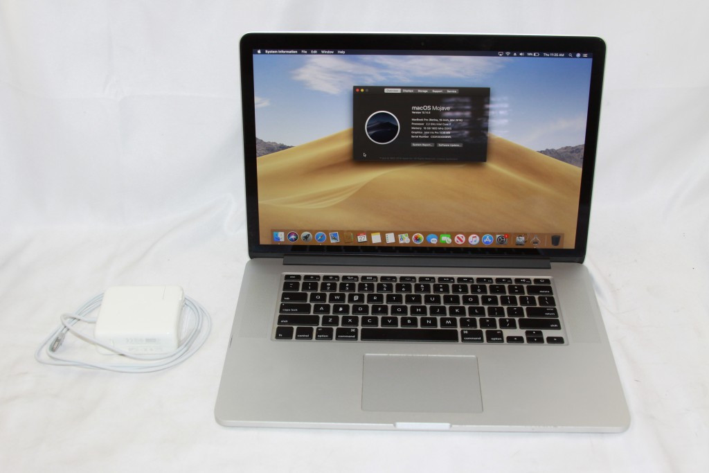 Apple MacBook Pro 2015 A1398 15" i7-4770HQ 2.2GHz 16GB RAM 512GB SSD MJLQ2LL/A