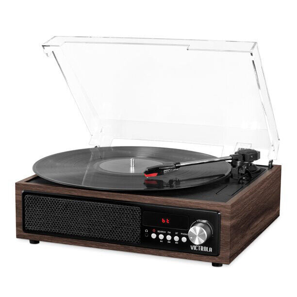Victrola 3-in-1  Modern Bluetooth Turntable Espresso VTA-67-ESP