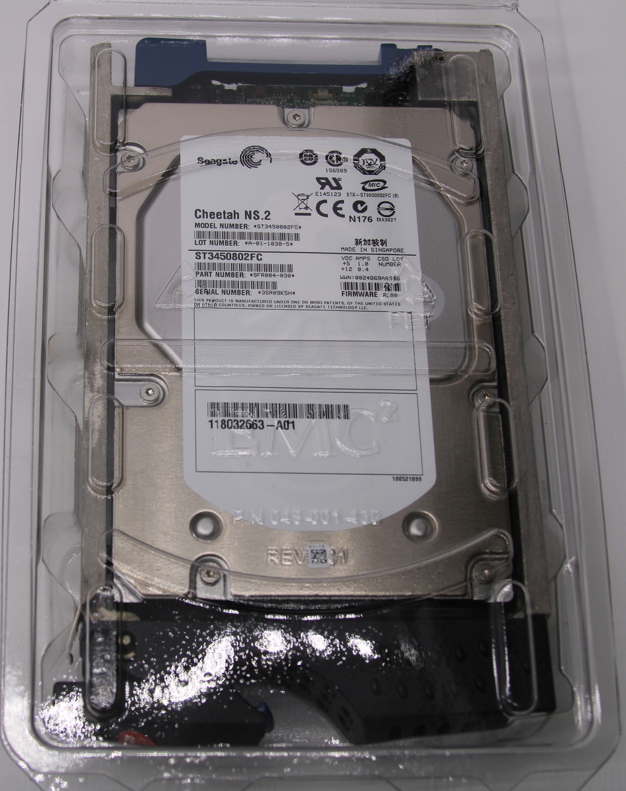Seagate Cheetah ST3450856FC 15K.6 450GB 15K 3.5" Internal HDD With Caddy
