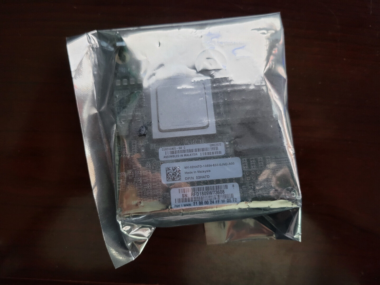 New DELL QME2572 8Gb Fibre Mezzanine Card QLOGIC ISP2532 DP/N 02H47D — photo 2